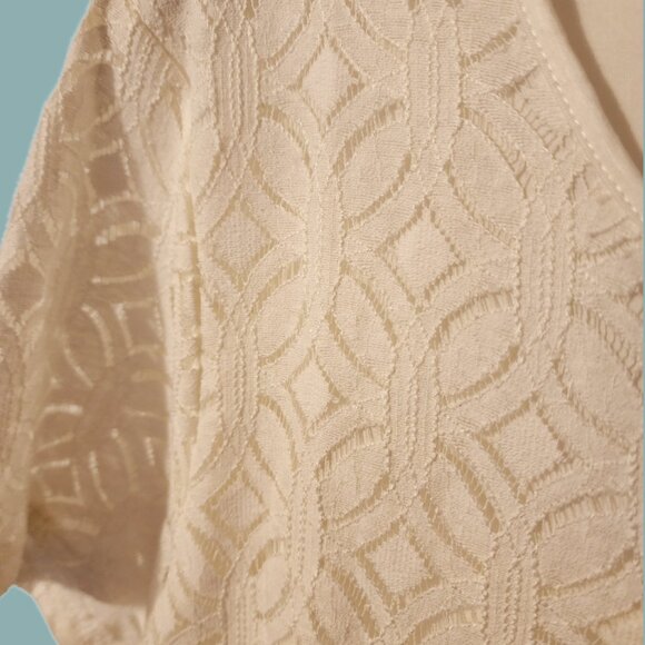 Market & Spruce top - White with a crochet front. Stitch Fix! - Picture 4 of 5